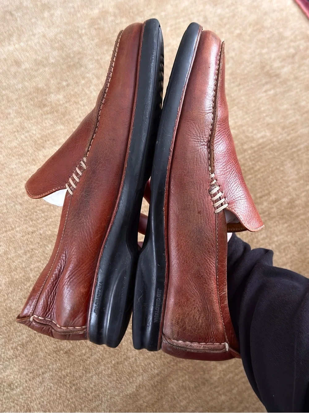 Martin Dingman Leather Slip-On Venetian Loafers